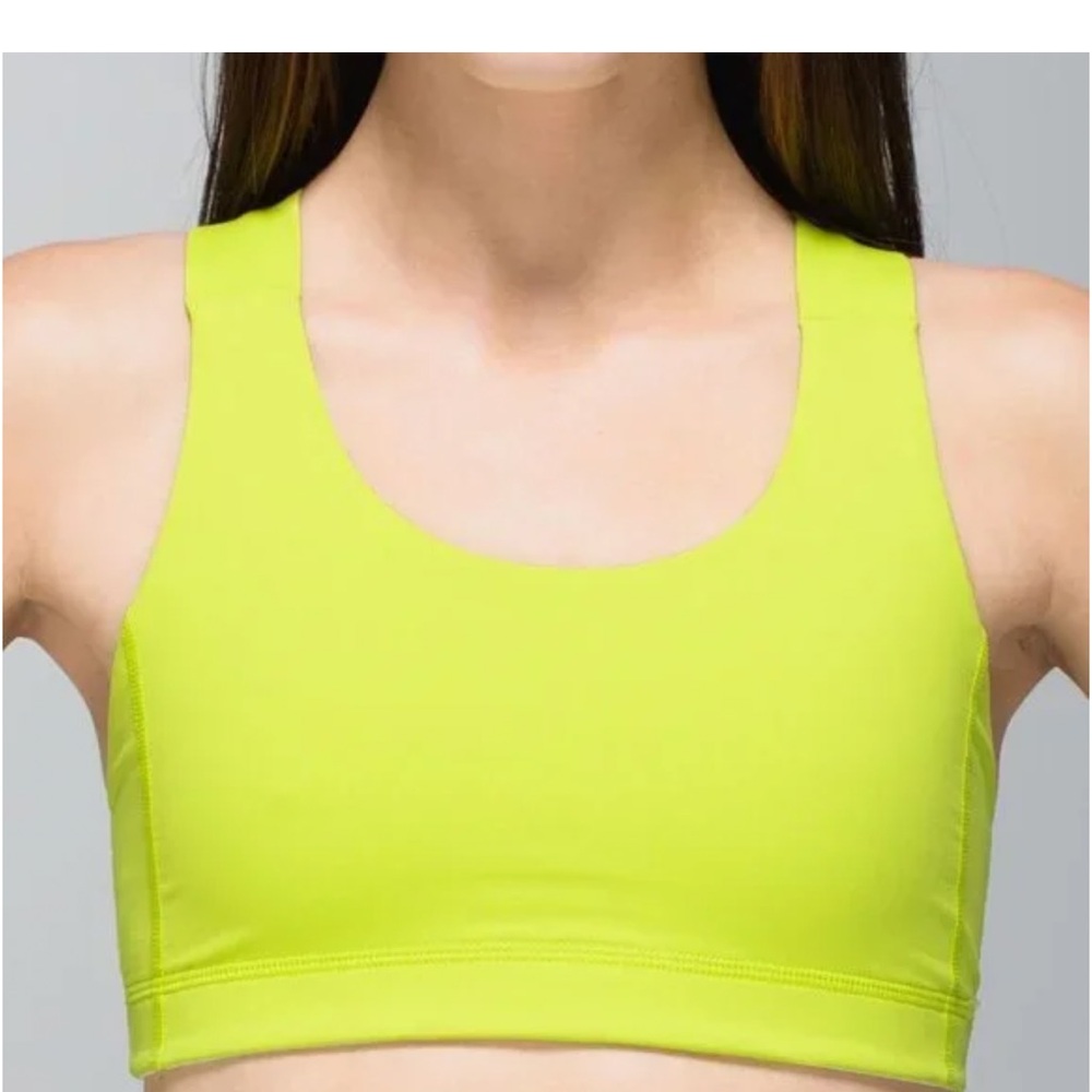 Lululemon Athletica Neon Green Sports Bra